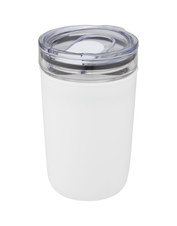 Gobelet en verre Bello de 420 ml avec paroi extérieure en plastique recyclé 