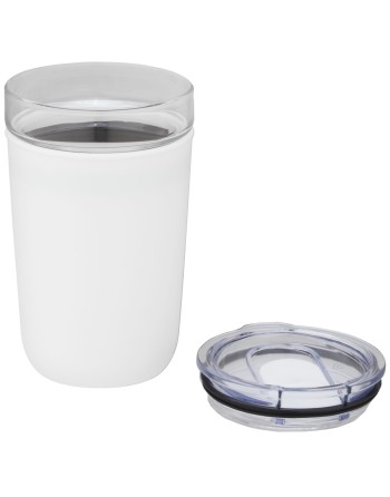 Gobelet en verre Bello de 420 ml avec paroi extérieure en plastique recyclé 