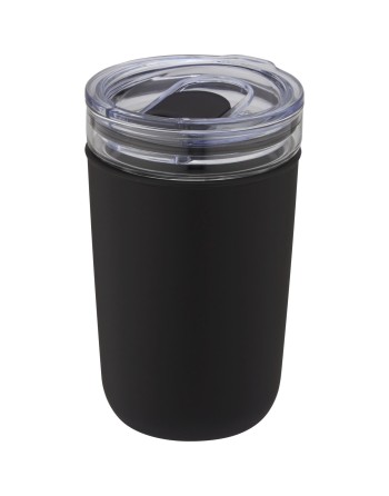 Gobelet en verre Bello de 420 ml avec paroi extérieure en plastique recyclé 