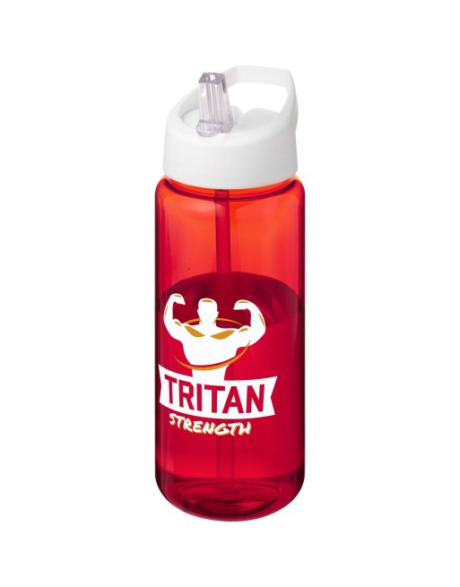 Bouteille de sport H2O Active® Octave Tritan™ de 600 ml avec couvercle à bec verseur 