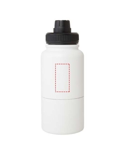 Bouteille de sport Dupeca de 840 ml avec isolation en acier inoxydable certifiée RCS 