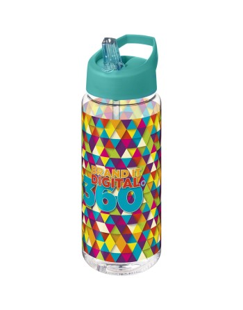 Bouteille de sport H2O Active® Octave Tritan™ de 600 ml avec couvercle à bec verseur 