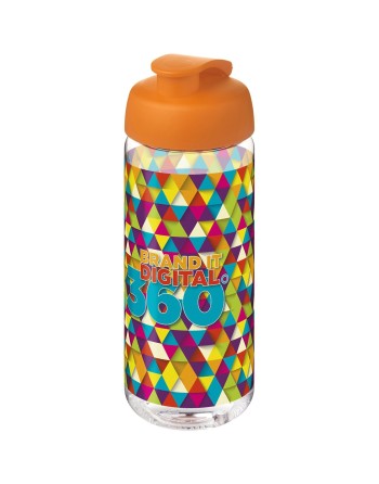 Bouteille de sport H2O Active® Octave Tritan™ de 600 ml avec couvercle à clapet 