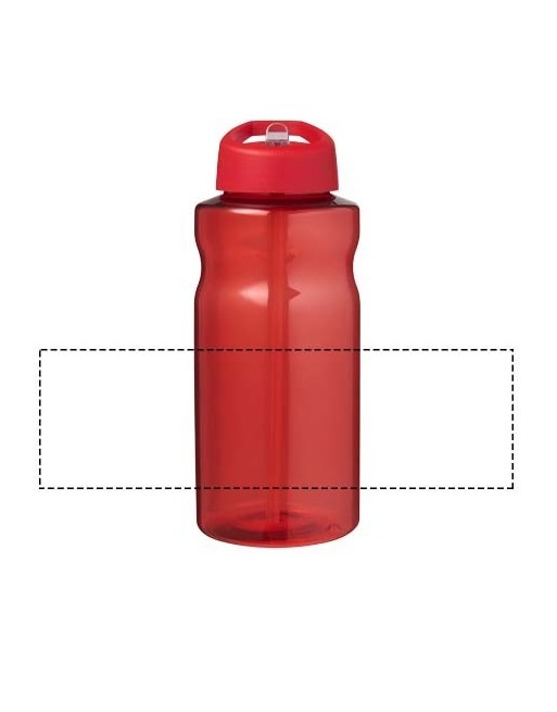 Bouteille de sport H2O Active® Eco Big Base de 1 litre avec couvercle à bec verseur 