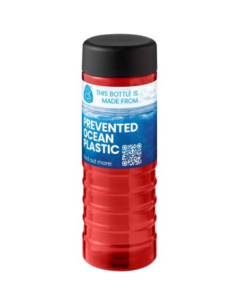 Bouteille de sport H2O Active® Eco Treble de 750 ml avec couvercle vissé 