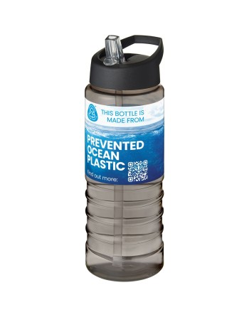 Bouteille de sport H2O Active® Eco Treble de 750 ml avec couvercle à bec verseur 