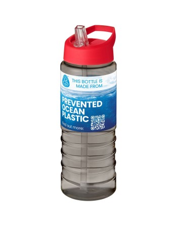 Bouteille de sport H2O Active® Eco Treble de 750 ml avec couvercle à bec verseur 