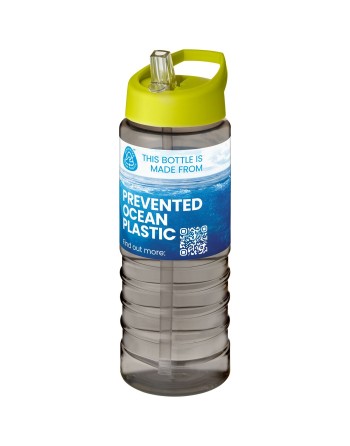 Bouteille de sport H2O Active® Eco Treble de 750 ml avec couvercle à bec verseur 