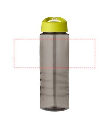 Bouteille de sport H2O Active® Eco Treble de 750 ml avec couvercle à bec verseur 