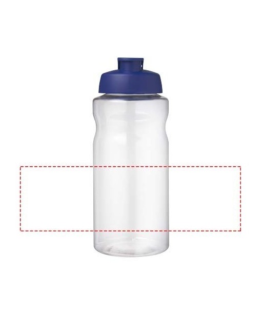 Bouteille de sport H2O Active® Base Pure de 1 L à couvercle rabattable 