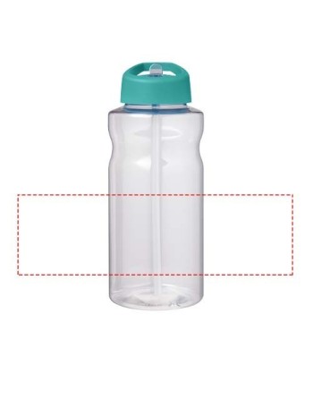 Bouteille de sport H2O Active® Big Base de 1 litre avec couvercle à bec verseur 