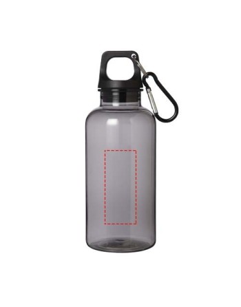 Bouteille d'eau Oregon de 400 ml en aluminium recyclé certifié RCS avec mousqueton 