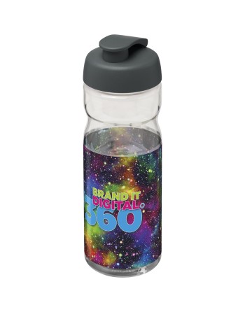 Bouteille de sport H2O Active® Base Tritan™ de 650 ml à couvercle à clapet 