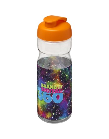 Bouteille de sport H2O Active® Base Tritan™ de 650 ml à couvercle à clapet 