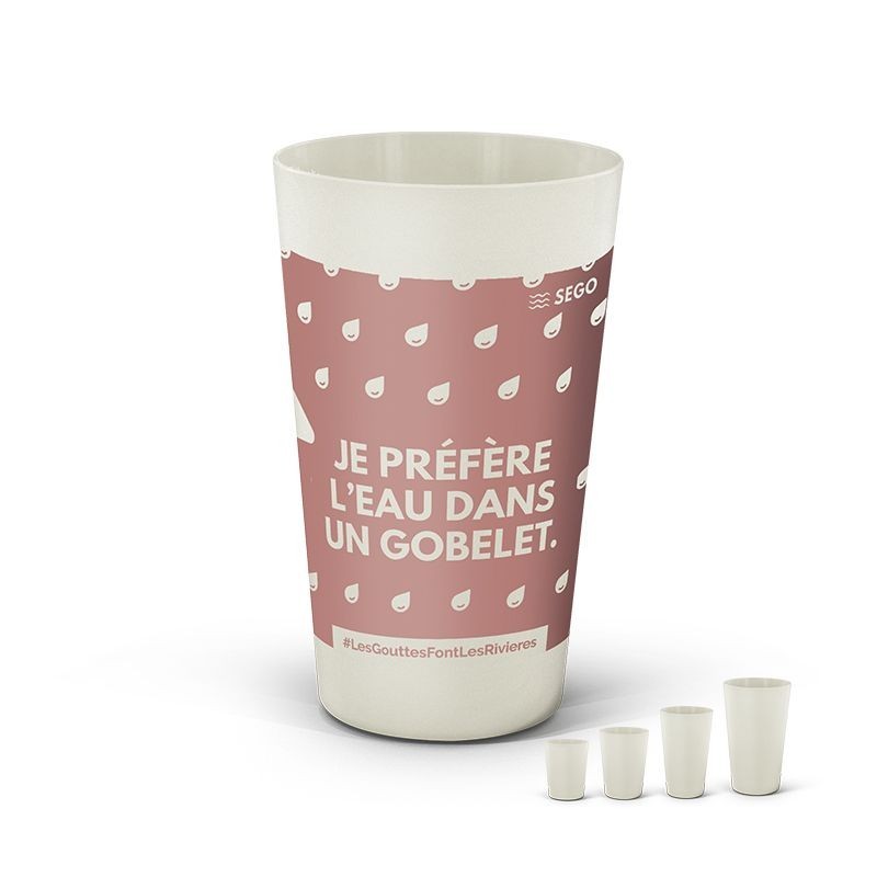 Gobelet en Biocomposite Français 60 cl - Fabrication Française
 