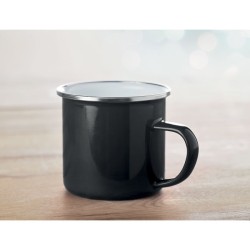 Mug en métal avec émail Plateado 